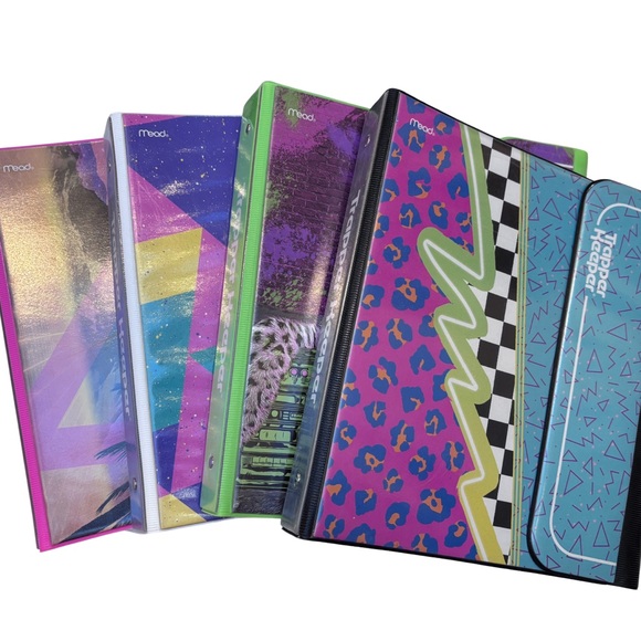 Colorful Patterned Binders Set - Picture 1 of 10